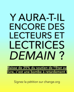 Mobilisation du monde du livre autour de la pétition lancée par Relief